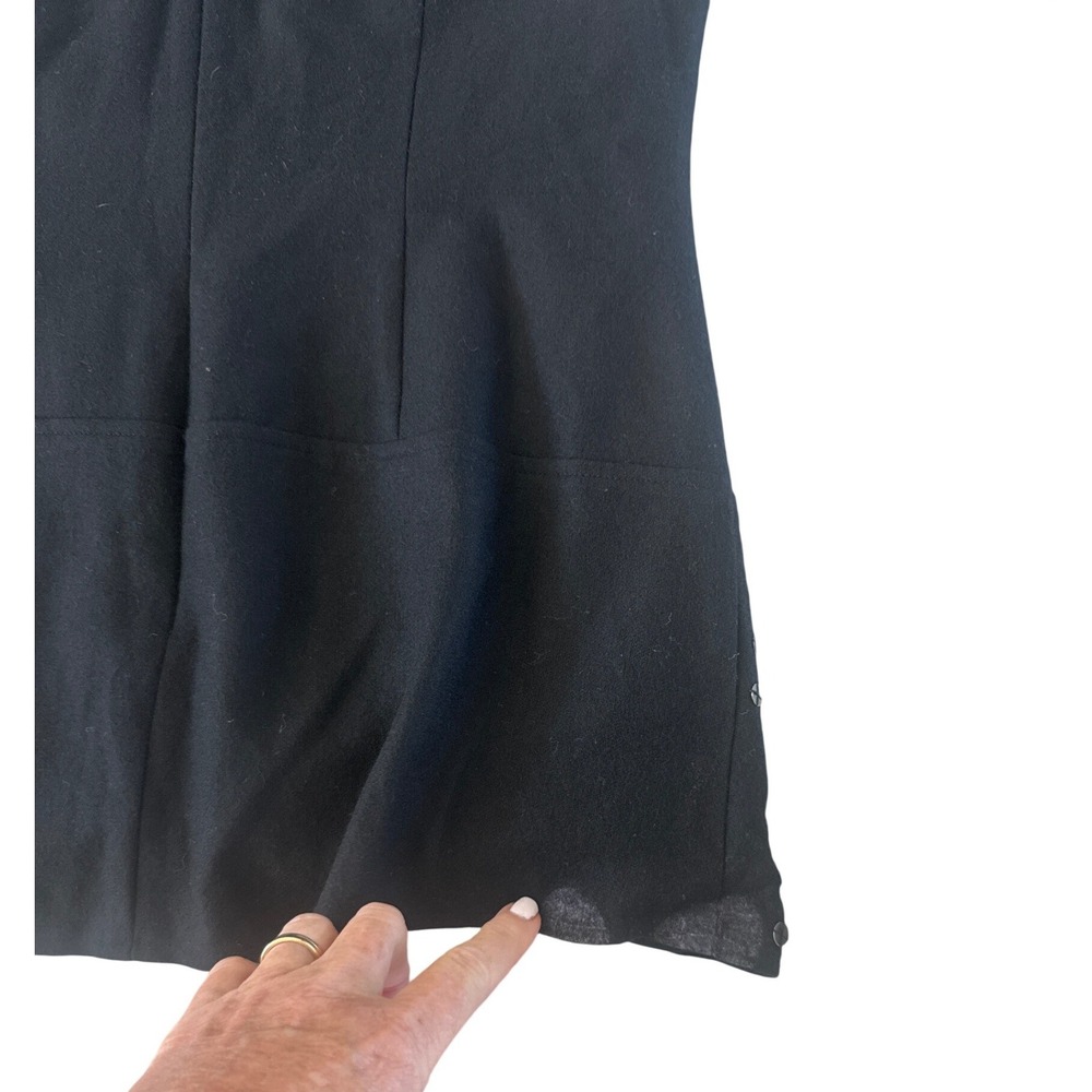INTERMIX MARISSA WEBB Kristianne High Low Vest Black Sequin Wool Blend XS NWD‎ - Picture 12 of 12